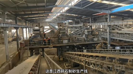 江西時產400噸鉀鈉長石破碎制砂生產線